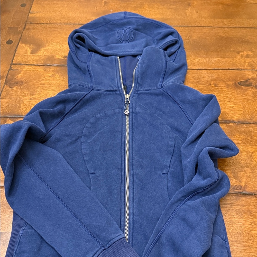 Lulu scuba size 6 navy full length full zip